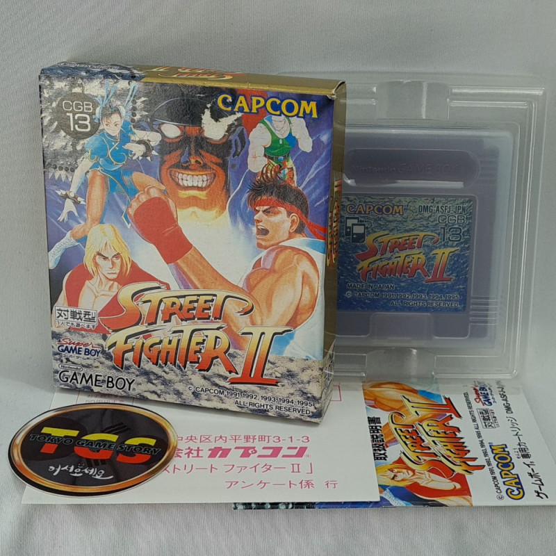 Street Fighter II Nintendo Game Boy Japan Ver. Fighting Capcom CGB13 DMG-P-ASFJ Gameboy