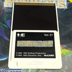 Populous PCE Nec PC Engine Hucard Japan Ver. Hudson Soft Simulation Gestion 1990 (DV-LN1)