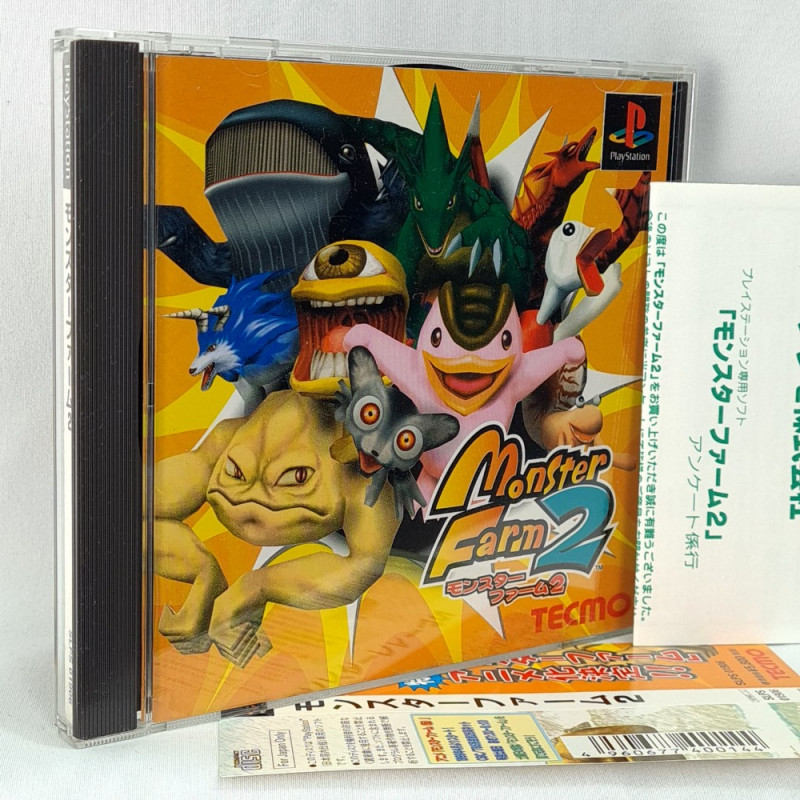 Monster Farm 2 (+Reg.&Spin.Card) (TBE) PS1 Japan Ver. Playstation 1 PS One Tecmo Simulation 1999