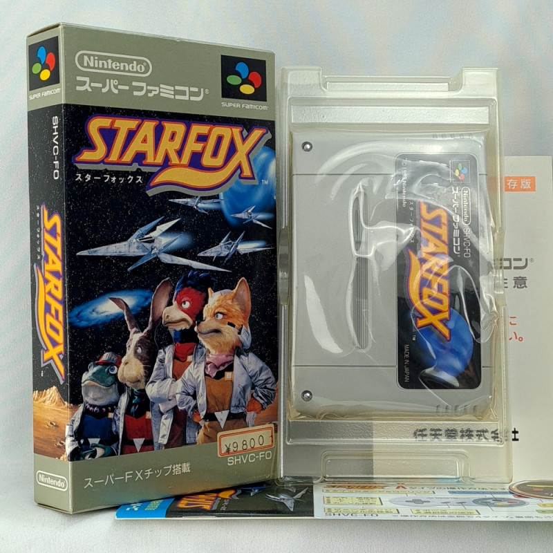 STARFOX (+ Bonus card) Super Famicom Nintendo SFC Snes Japan Game TBE 3D Shooting 1993 SHVC-FO