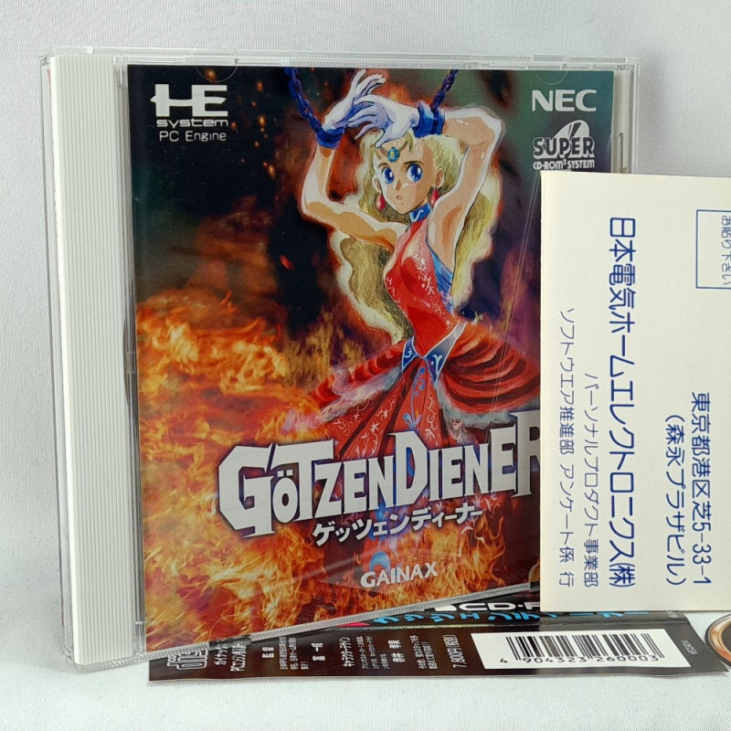 Götzendiener + Reg&Spin.Card Nec PC Engine Super CD-Rom² Japan PCE Interchannel Action RPG 1994