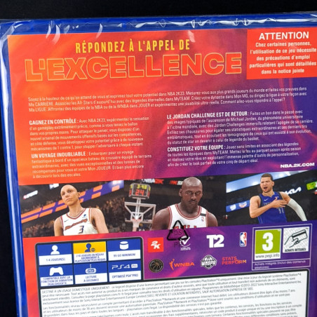 NBA 2K23 PS4 FR Edition (Game In EN-FR-DE-ES-IT-KR-JP-CH) NEW/NEUF Basketball