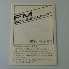 FM Sound Unit Sega Mark III Add-On Audio Expansion SG-1000 SC-3000 1987
