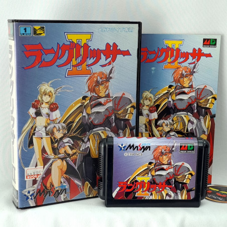 Langrisser II Sega Megadrive Japan Ver. Fantasy Tactical RPG Masaya Mega Drive 1994 Warsong
