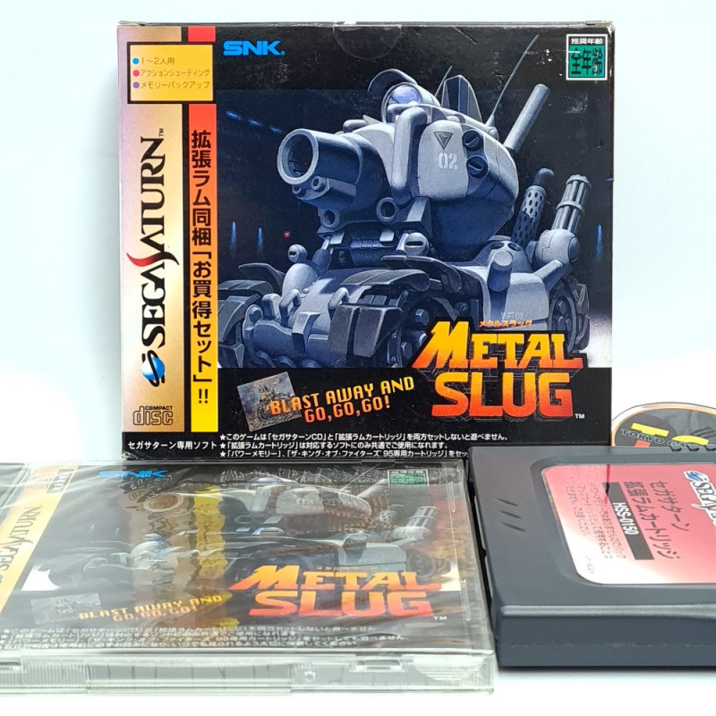 Metal Slug Ram Card Set Sega Saturn Japan Ver. SNK Action Shooting 1996