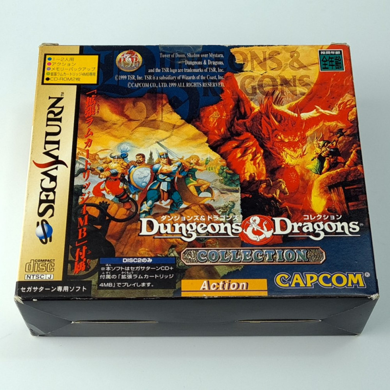 Dungeons & Dragons Collection (w/4MB RAM Cart) Sega Saturn Japan Capcom ...