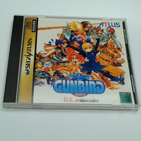 Gunbird With Spine Card Sega Saturn Japan Ver. Shmup Atlus Psikyo 1995