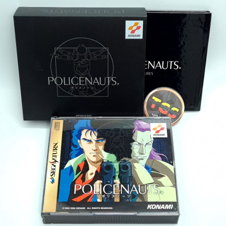 Policenauts Limited Edition TBE Sega Saturn Japan Ver. Hideo Kojima Adventure Shooting Game Konami 1996