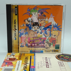 Super Puzzle Fighter II X Sega Saturn Japan Ver. Wth Spine & Reg.Card Capcom 1996 Street