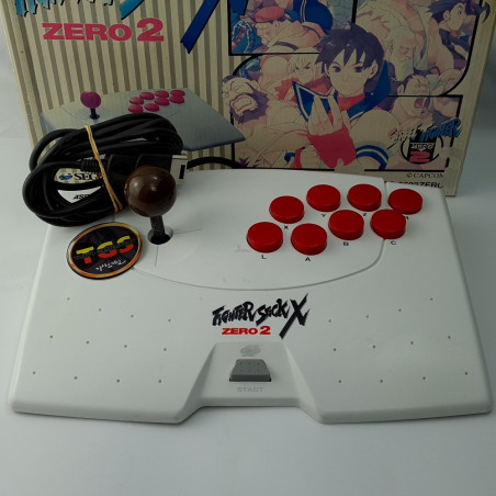 Fighter Stick X Street Fighter Zero 2 Controller Arcade Sega Saturn ASCII Capcom 1993