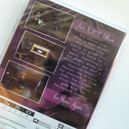 Gone Home Nintendo Switch USA ver. NEW Limited Run Games Aventure
