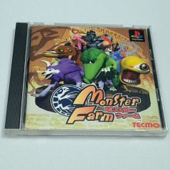 Monster Farm Rancher + Reg.& Spin. Card (TBE) PS1 Japan Ver. Playstation 1 PS One Tecmo Simulation 1997