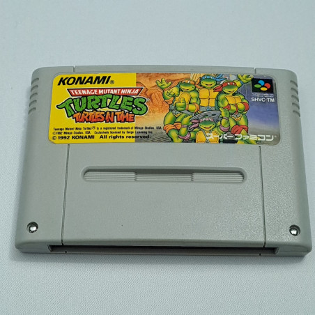 Teenage Mutant Ninja Turtles: Turtles in Time (Cartridge Only) Super Famicom Japan Nintendo SFC Konami Beat them all