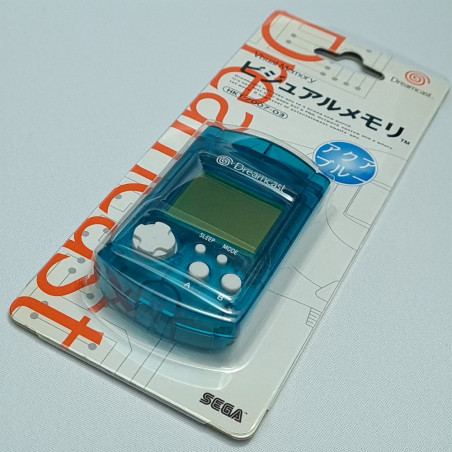 Visual Memory Card VMU- Aqua Blue Sega Dreamcast (DC) Japan BRAND NEW HKT-7007-03