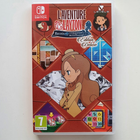 L' aventure Layton : Katrielle et la conspiration des millionnaires Nintendo Switch FR ver. USED Level 5 Aventure Puzzle
