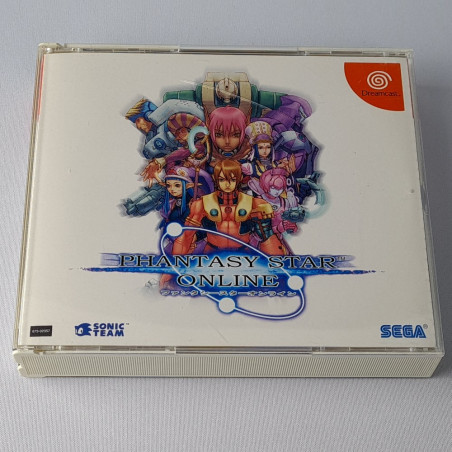 Phantasy Star Online +Reg.&Spin.&Bonus Disc. Sega Dreamcast Sonic Team Action Rpg