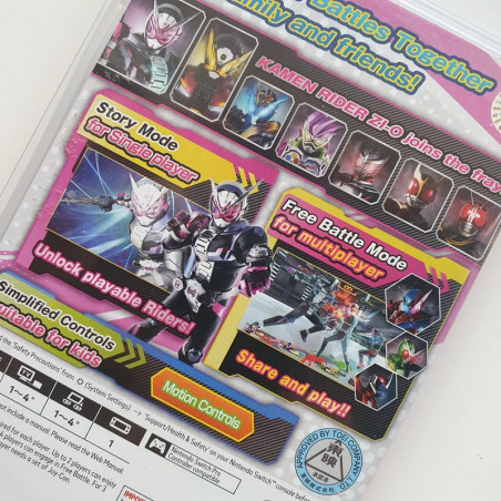 Kamen Rider Climax Scramble English Cover Nintendo Switch Asian with English texte vers. USED bandai Namco Combat/Fighting