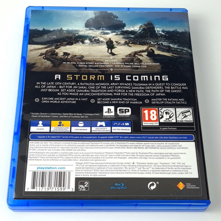 Ghost of Tsushima Director's Cut PS4 UK Game In EN-FR-DE-ES-IT Sony Action Adventure Rpg 2021