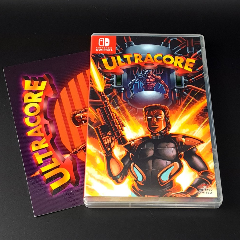 Ultracore + Bonus Card Nintendo SWITCH UK Strictly Limited Action Plateform Run' N Gun