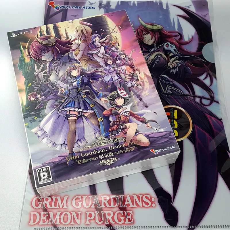 Grim Guardians: Demon Purge Limited Edition +Bonus PS5 Japan Game In  EN-FR-DE-ES-IT-PT-KR-CH NEW Platform Action Inti Creates