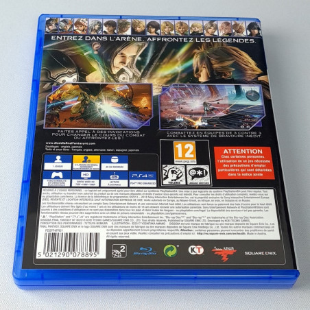 Dissidia Final Fantasy NT PS4 FR SQUARE ENIX VS Fighting Sony 2018