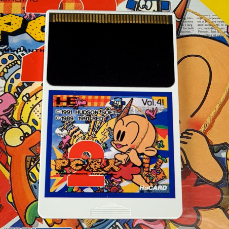 PC Genjin 2 (+ Reg. Card)(TBE) Nec PC Engine Hucard Japan Ver. PCE Platform Hudson 1991 Kid Bonk