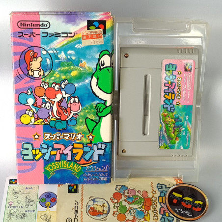 Super Mario Yoshi Island (+Bonus Card) Super Famicom Nintendo SFC Snes Japan Game Platform Action 1995