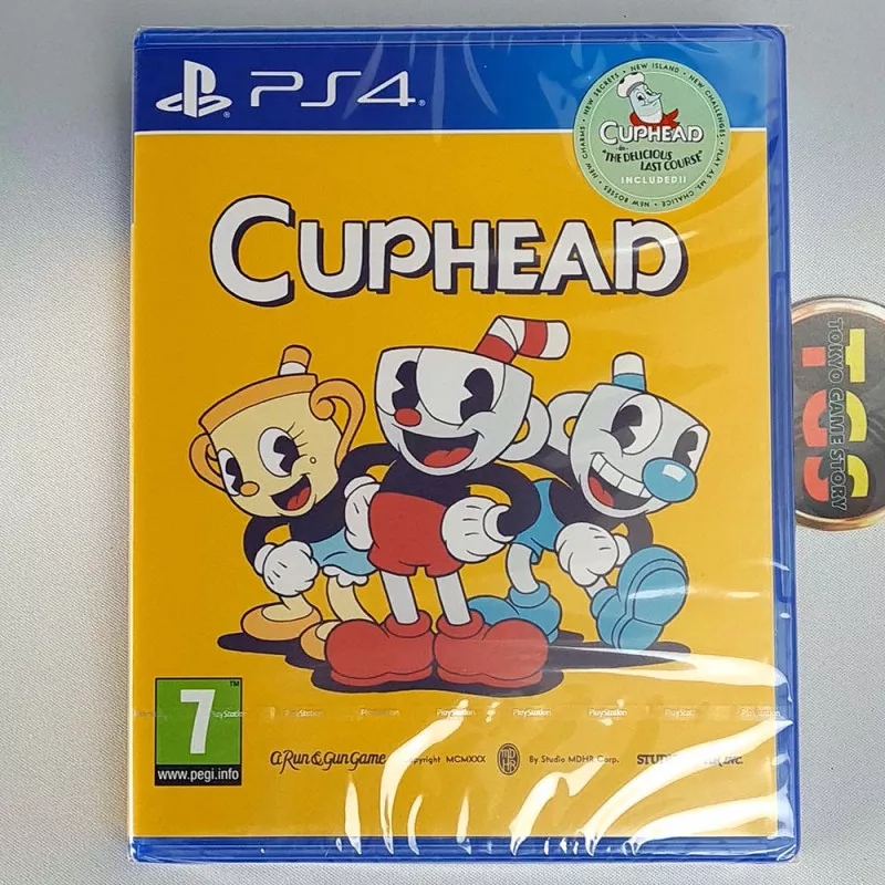 Cuphead +Bonus PS4 FR Game In EN-FR-DE-ES-IT-JA-PT-CH NEW