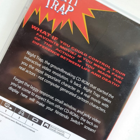 Night Trap with Booklet Nintendo Switch US vers . USED Limited Run Game Visual Movie