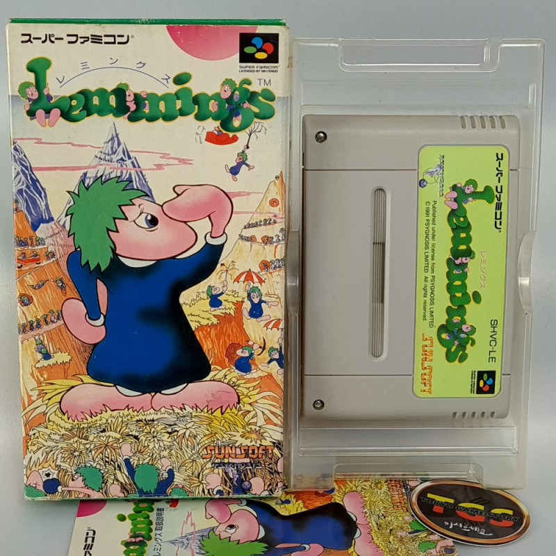 Lemmings Super Famicom Japan Nintendo SFC Sunsoft Reflexion 1991