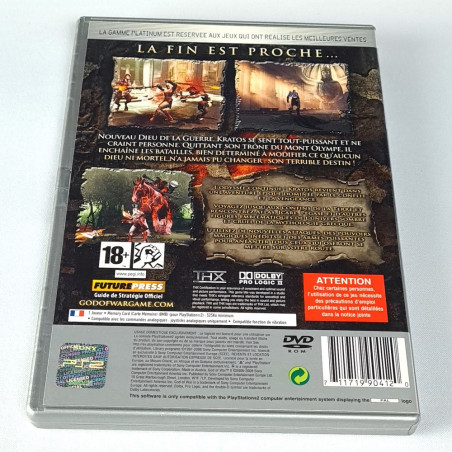 God Of War II GOW Platinum (TBE) PS2 PAL-FR Sony Action 2008 Kratos