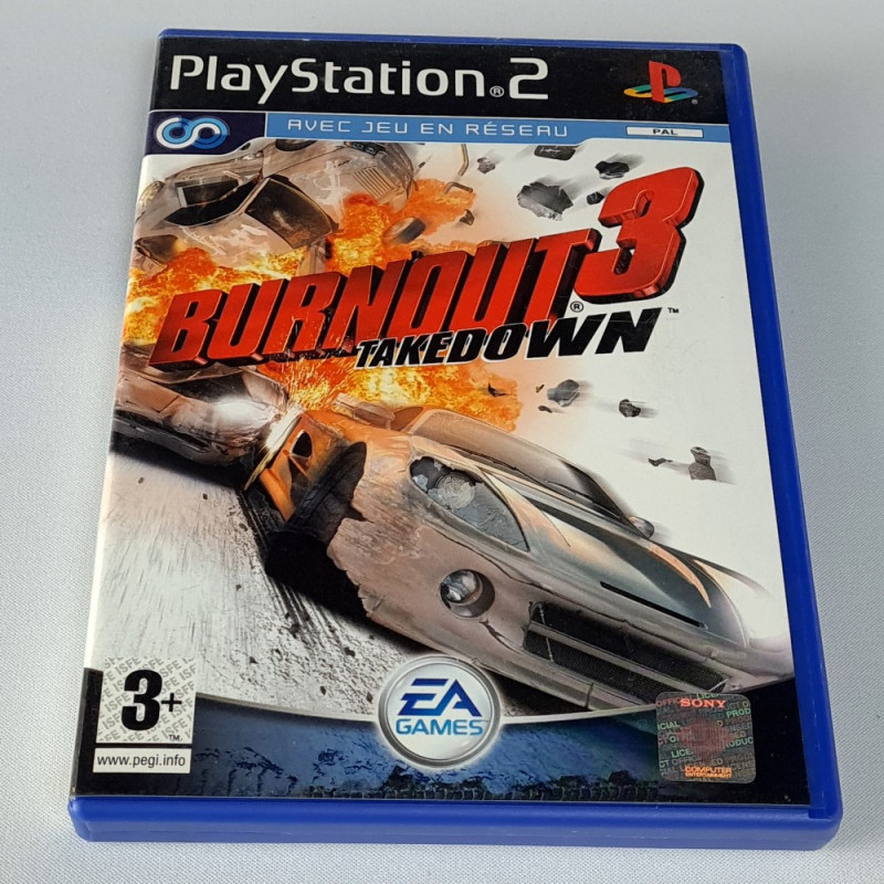 Burnout 3 Takedown (Without Manual) Sony PS2 PAL-FR EA Electronic Games Course 2004 Criterion