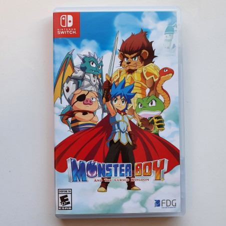 Monster Boy and the Cursed Kingdom with booklet and sticker Nintendo Switch US vers. USED Platform Action Aventure FDG