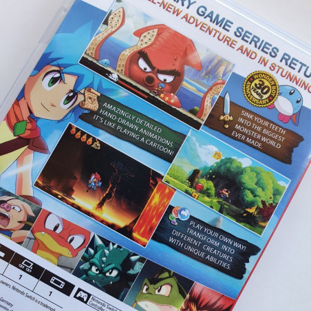 Monster Boy and the Cursed Kingdom with booklet and sticker Nintendo Switch US vers. USED Platform Action Aventure FDG