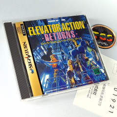 Elevator Action Returns + Reg.Card TBE Sega Saturn Japan Ver. Ving Action 1997
