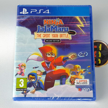 Ninja JaJaMaru +Hell Deluxe Edition (6games) PS4 EU Game In EN-FR-ES-IT-JP-KR-CH NEW ININ Jump'n'Run
