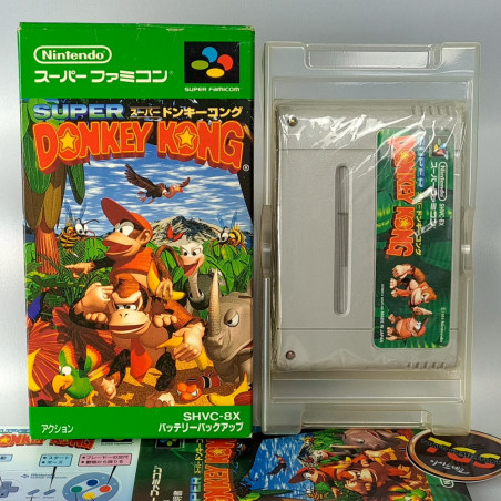 Super Donkey Kong + Card Super Famicom (Nintendo SFC) Japan Game TBE Platform 1994 SHVC-8X