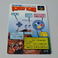 Super Donkey Kong + Card Super Famicom (Nintendo SFC) Japan Game TBE Platform 1994 SHVC-8X