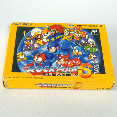 Rockman 6 Famicom FC Japan Ver. Megaman Action Capcom 1993 CAP-6V