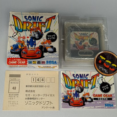 Sonic Drift + Reg. Card Game Gear Japan Sega Racing 1994 G-3415 Gamegear