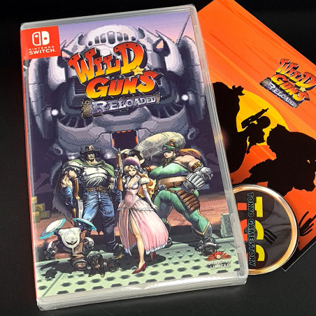 Wild Guns Reloaded +Postcard SWITCH New STRICTLY LIMITED NATSUME Action Tir Arcade Nintendo