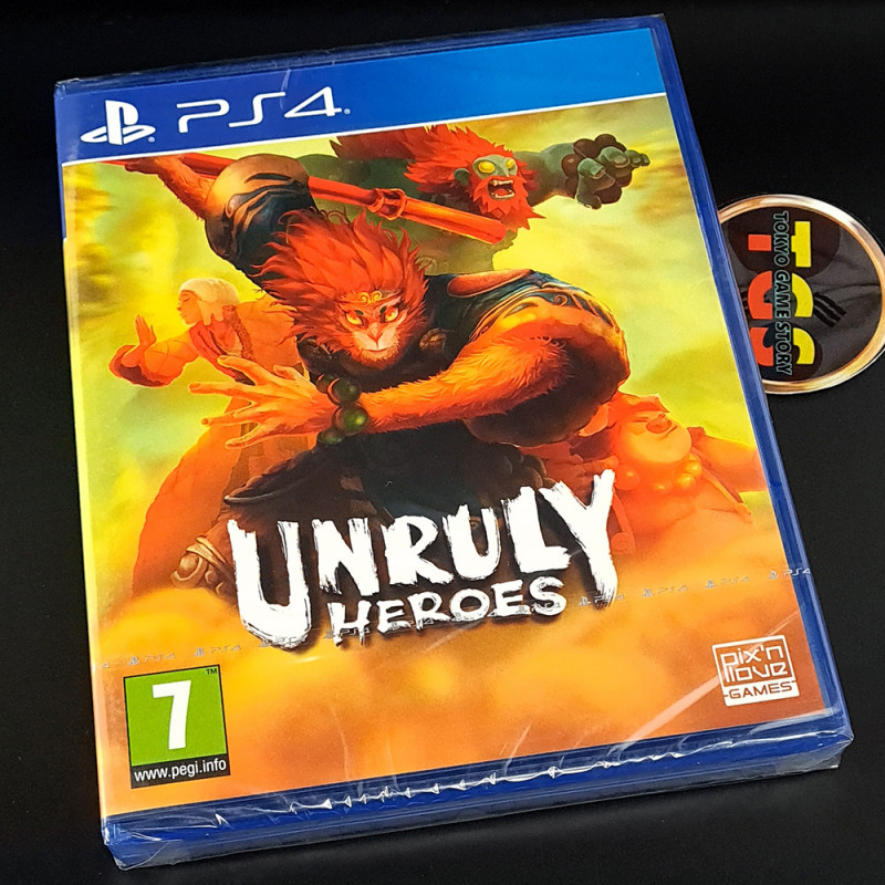 Unruly Heroes (1000Ex) PS4 Pix'n Love NEW Game in EN-FR-ES-IT-DE-JP-KR-PT  Action Combat Plateformes