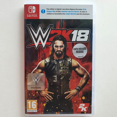 Wwe 2K18 Nintendo Switch FR vers. USED 2K Game Sport Catch