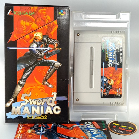 Sword Maniac Super Famicom Japan Game Nintendo SFC Toshiba Emi Action X-Kaliber 2097