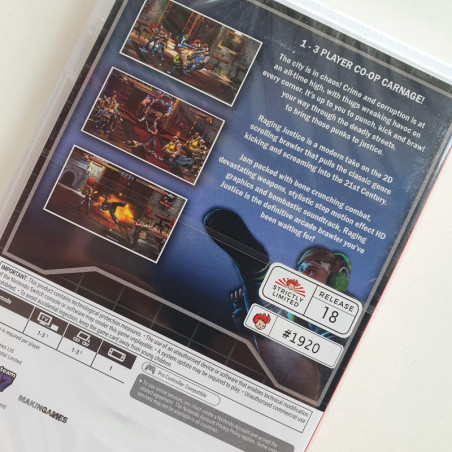 Raging justice Nintendo Switch UK vers. NEW Strictly Limited Beat them all