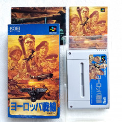 Europa Sensen World War II (Europe Battle Line) Super Famicom (Nintendo SFC) Japan Ver. Strategy Koei 1993 SHVC-YP WWII