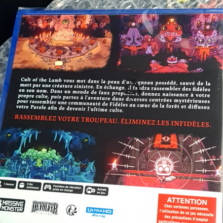 Cult Of The Lamb PS5 EU Physical Game In EN-FR-DE-ES-PT-KR-JP NEW Adventure Strategy Devolver