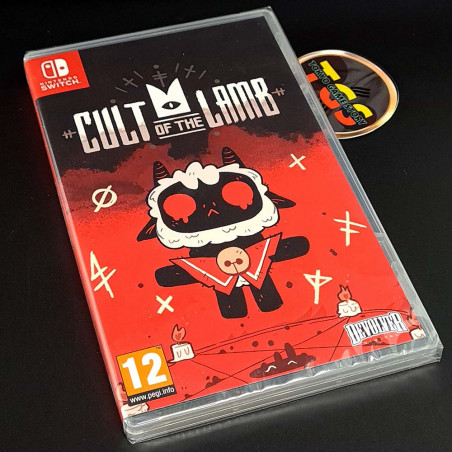 Cult Of The Lamb Switch EU Physical Game In EN-FR-DE-ES-PT-KR-JP NEW Adventure Strategy Devolver