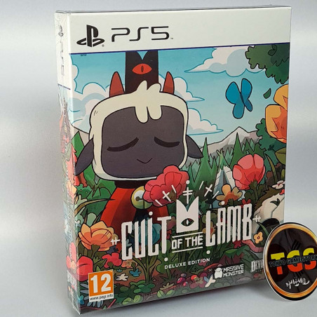 Cult Of The Lamb Deluxe Edition PS5 EU Physical Game In EN-FR-DE-ES-PT-KR-JP NEW Adventure Strategy Devolver