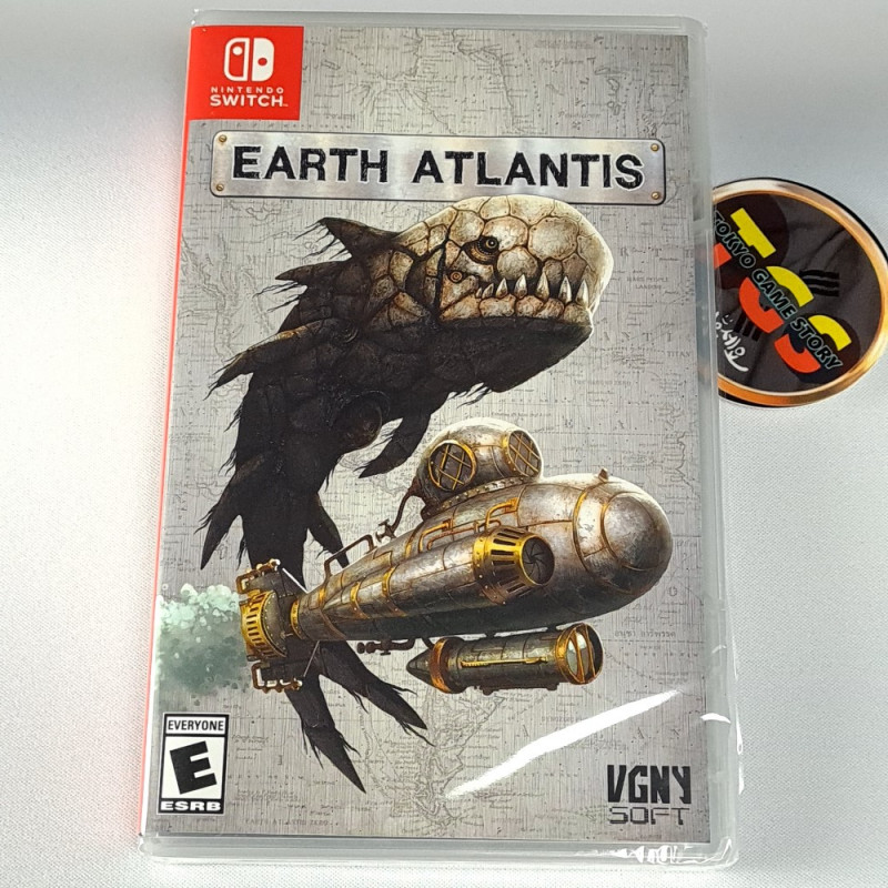 Earth Atlantis SWITCH US Game In EN-FR-DE-ES-IT-JP-KR NEW VGNY Shmup